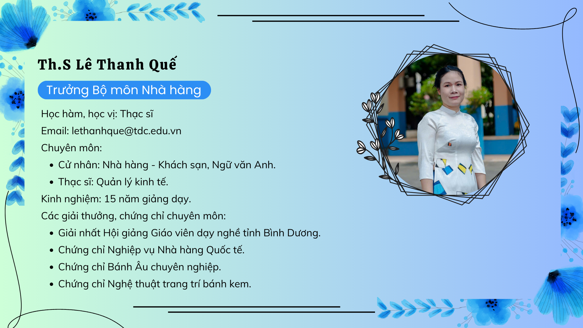 LỊCH TIẾP SINH VIÊN CỦA CVHT LÊ THANH QUẾ